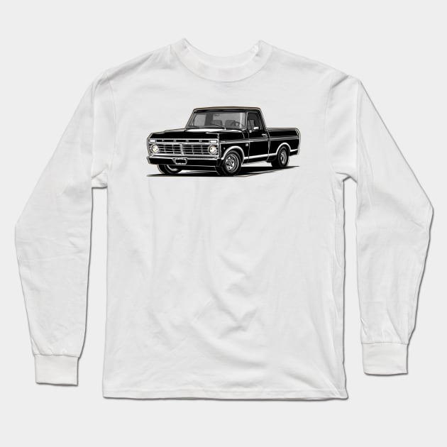 Ford truck Long Sleeve T-Shirt by Saturasi